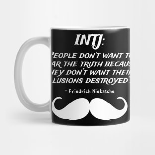 INTJ Friedrich Nietzsche Quote | Personality Type | Myers Briggs | MBTI | Typology | Philosophy Quote Mug